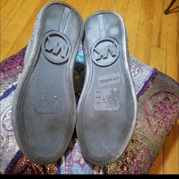 Michael Kors Blinged Velcro Straps Sneakers - Picture 3 of 6